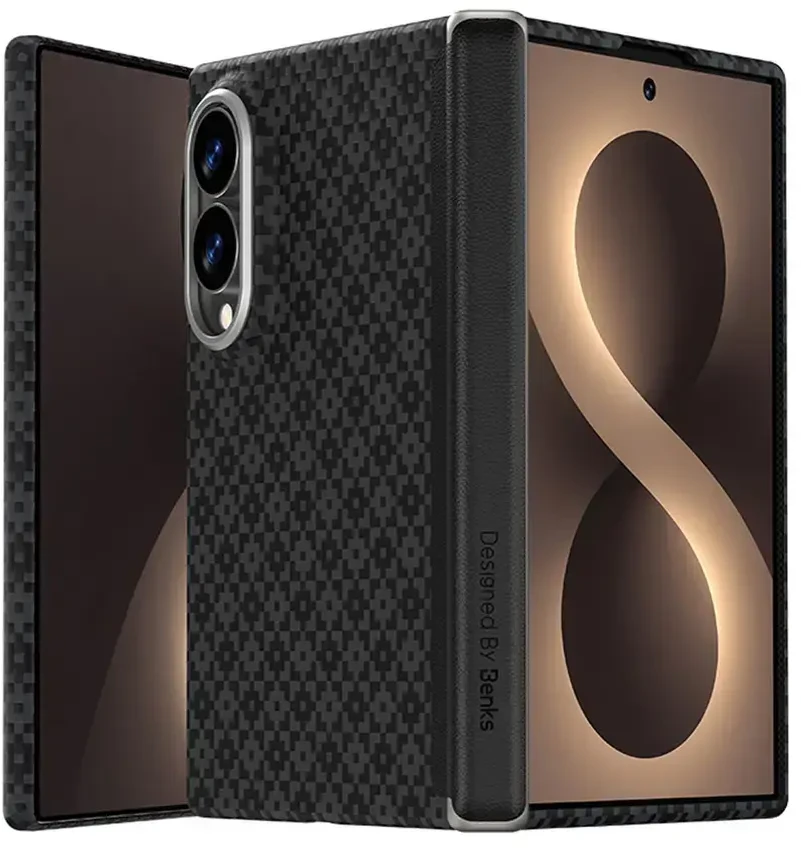 Benks Magnetic Armor Grid Air Grand Combo dėklas (C.K.FL.SA.BK.0060) skirtas Samsung Galaxy Z Fold 8, juodas