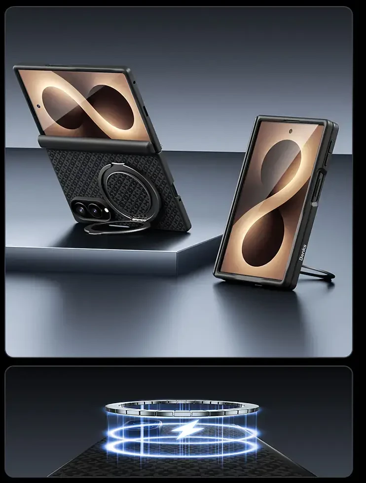 Benks Magnetic Armor Grid Pro Grand Combo dėklas (C.K.FL.SA.BK.C060) Samsung Galaxy Z Fold 8 juodas