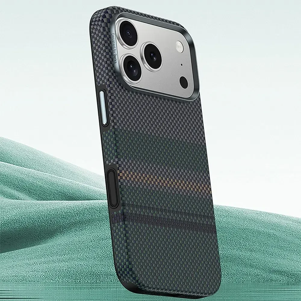 Benks Dėklas Magnetic Armor Pro Aurora Kevlar 600D (C.K.FL.AP.SR.A072) iPhone 18 Pro/17 Pro (Camera Control Button)