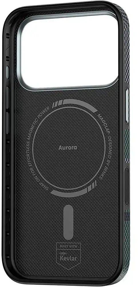 Benks Dėklas Magnetic Armor Pro Aurora Kevlar 600D (C.K.FL.AP.SR.A072) iPhone 18 Pro/17 Pro (Camera Control Button)