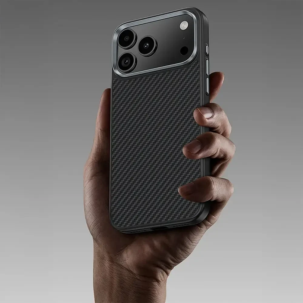 Benks Dėklas Magnetic Armor Pro Kevlar Metal Frame 600D (C.K.FL.AP.BK.BA72) iPhone 18 Pro/17 Pro (Camera Control Button)