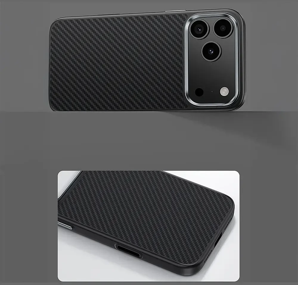 Benks Dėklas Magnetic Armor Pro Kevlar Metal Frame 600D (C.K.FL.AP.BK.BA72) iPhone 18 Pro/17 Pro (Camera Control Button)
