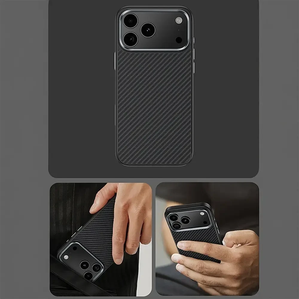 Benks Dėklas Magnetic Armor Pro Kevlar Metal Frame 600D (C.K.FL.AP.BK.BA72) iPhone 18 Pro/17 Pro (Camera Control Button)