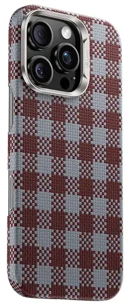 Benks Dėklas Magnetic Armor Vichy Kevlar (RF66) skirtas Apple iPhone 16 Pro Max raudonos spalvos