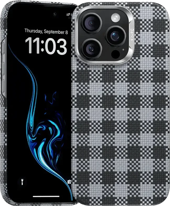 Benks Dėklas Magnetic Armor Vichy Kevlar (BF65) skirtas Apple iPhone 16 Pro juodos spalvos