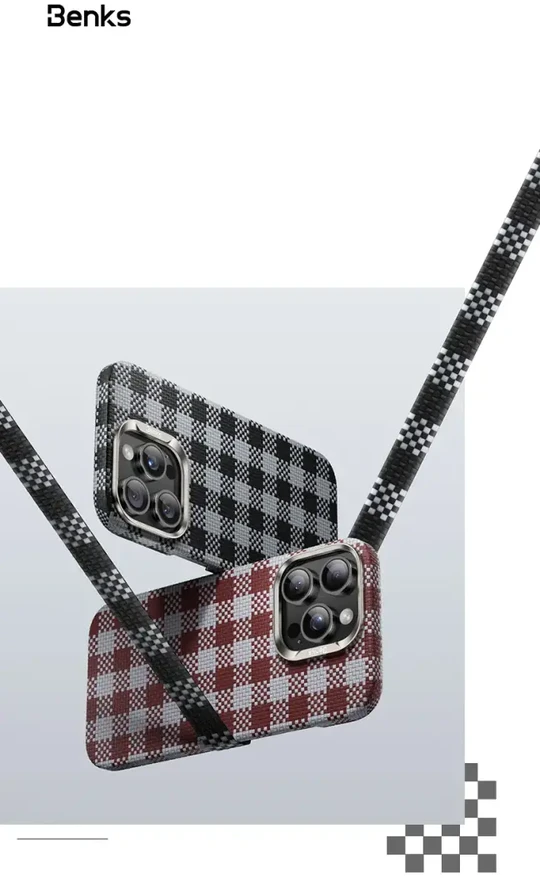 Benks Dėklas Magnetic Armor Vichy Kevlar (BF65) skirtas Apple iPhone 16 Pro juodos spalvos
