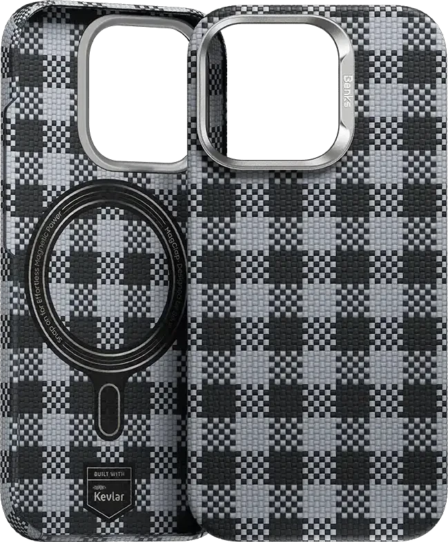 Benks Dėklas Magnetic Armor Vichy Kevlar (BF66) skirtas Apple iPhone 16 Pro Max juodos spalvos