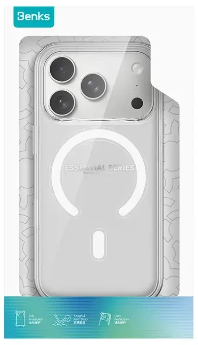 Benks Dėklas Magnetic Crystal (C.K.JC.AP.00.0072) iPhone 18 Pro/17 Pro permatomas