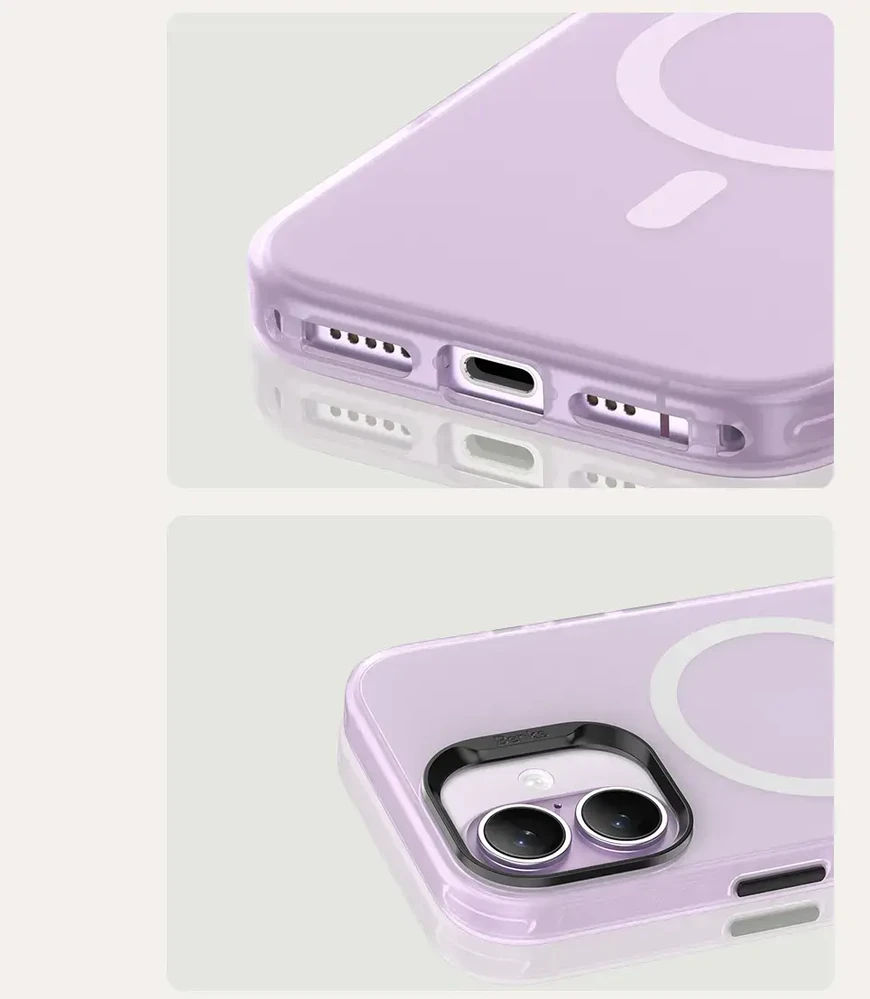 Dėklas Benks Magnetic Lucid Armor Case (C067) skirtas Apple iPhone 17 violetinės spalvos (Camera Control Button)