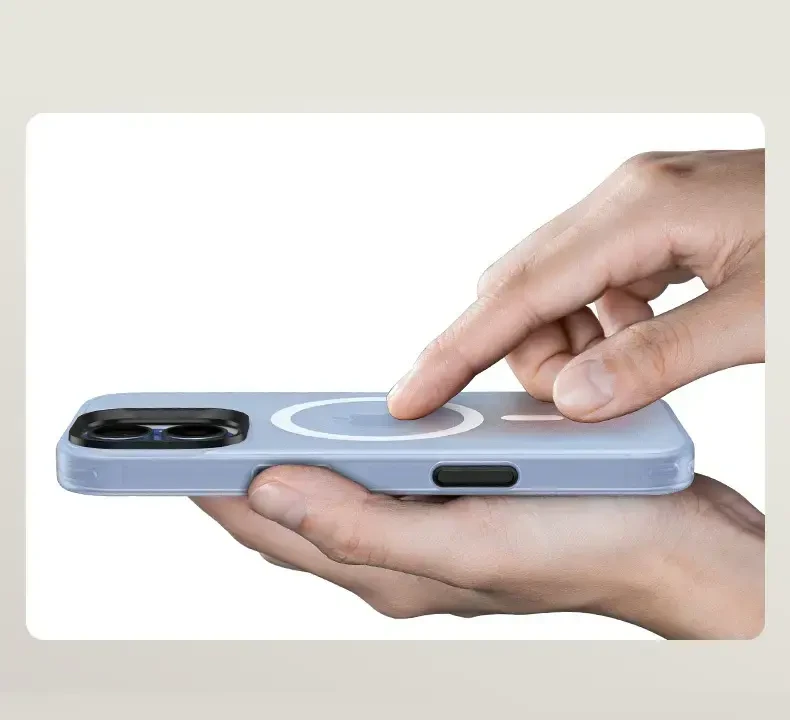 Dėklas Benks Magnetic Lucid Armor Case (C067) skirtas Apple iPhone 17 mėlynos spalvos (Camera Control Button)