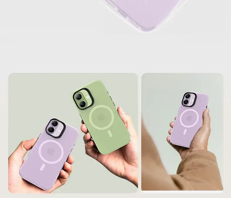 Dėklas Benks Magnetic Lucid Armor Case (C067) skirtas Apple iPhone 17 violetinės spalvos (Camera Control Button)