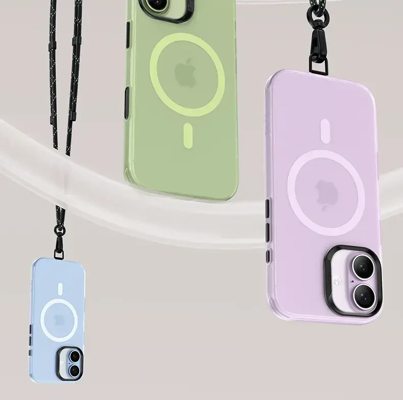 Dėklas Benks Magnetic Lucid Armor Case (C067) skirtas Apple iPhone 17 violetinės spalvos (Camera Control Button)