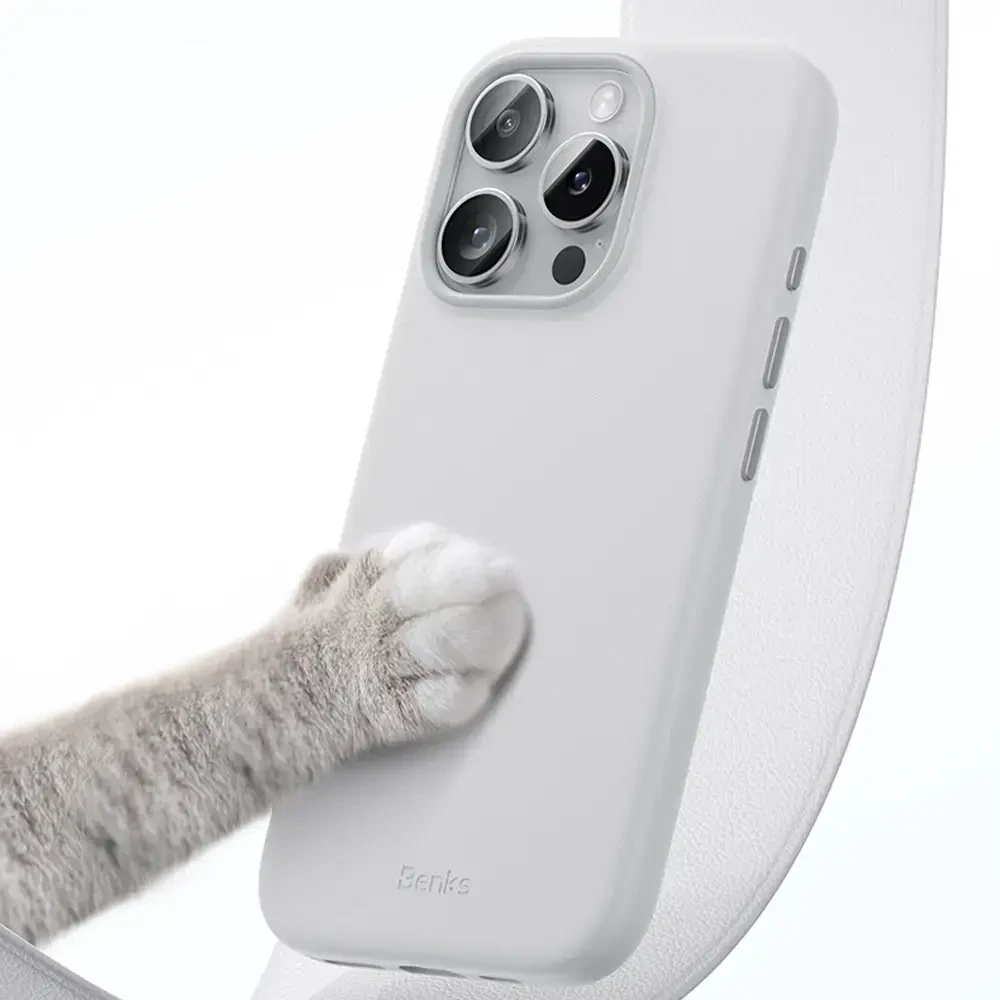 Benks Magnetic Vita Pro silikoninis dėklas skirtas Apple iPhone 16 Pro Max žalios spalvos