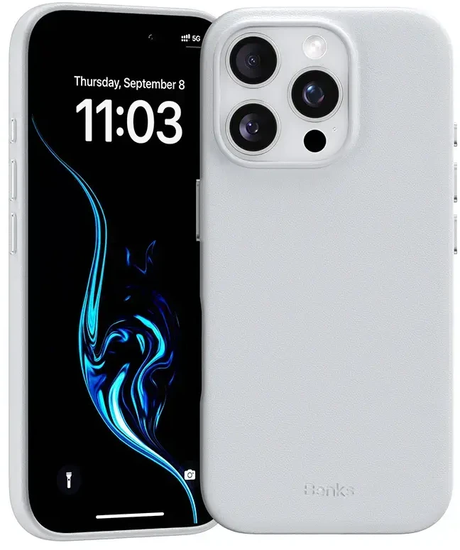 Benks Magnetic Vita Pro silikoninis dėklas skirtas Apple iPhone 16 Pro pilkos spalvos