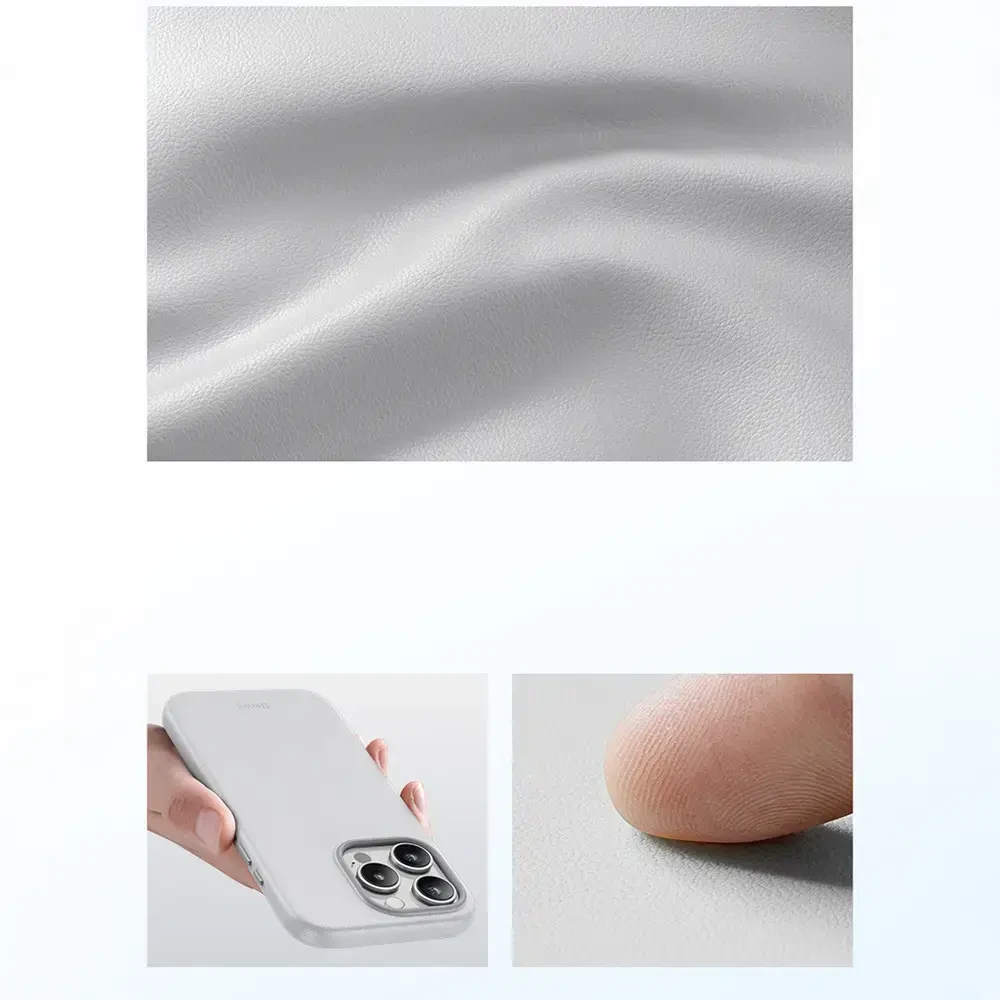 Benks Magnetic Vita Pro silikoninis dėklas skirtas Apple iPhone 16 Pro pilkos spalvos