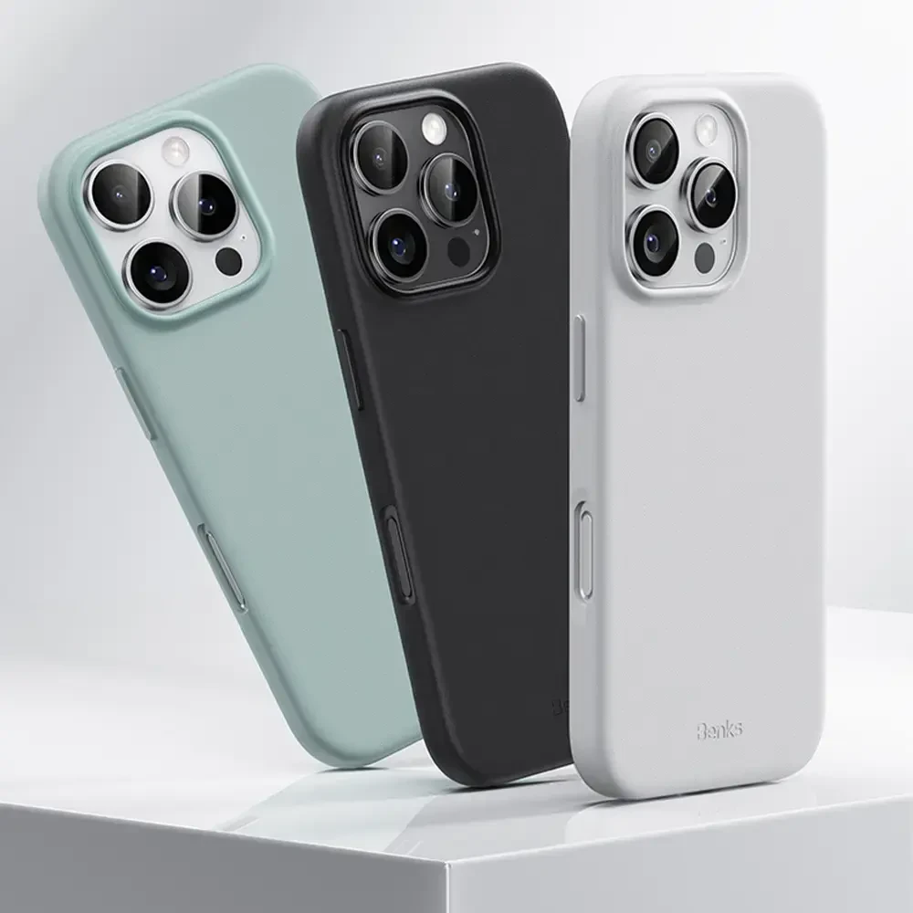 Benks Magnetic Vita Pro silikoninis dėklas skirtas Apple iPhone 16 Pro pilkos spalvos
