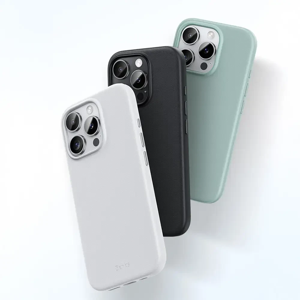 Benks Magnetic Vita Pro silikoninis dėklas skirtas Apple iPhone 16 Pro juodos spalvos