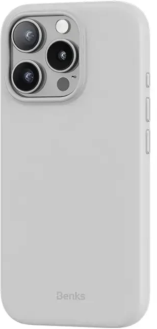 Benks Magnetic Vita Pro silikoninis dėklas skirtas Apple iPhone 16 Pro pilkos spalvos