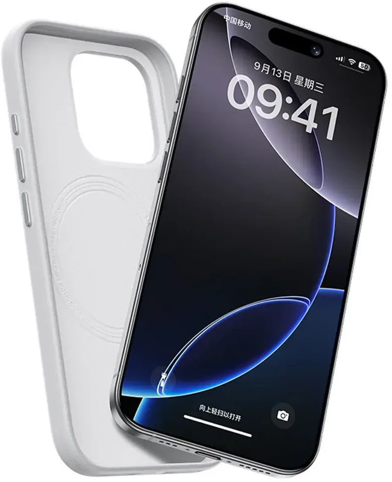 Benks Magnetic Vita Pro silikoninis dėklas skirtas Apple iPhone 16 Pro pilkos spalvos