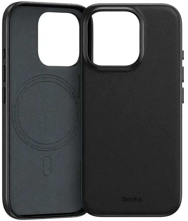 Benks Dėklas Magnetic Vita Pro Silicone (A069) skirtas Apple iPhone 17 Pro juodos spalvos (Camera Control Button)