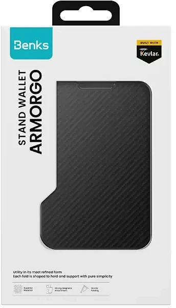 Dėklas „Benks“ piniginės magnetinis „ArmorGo Kevlar“ stovas 600D