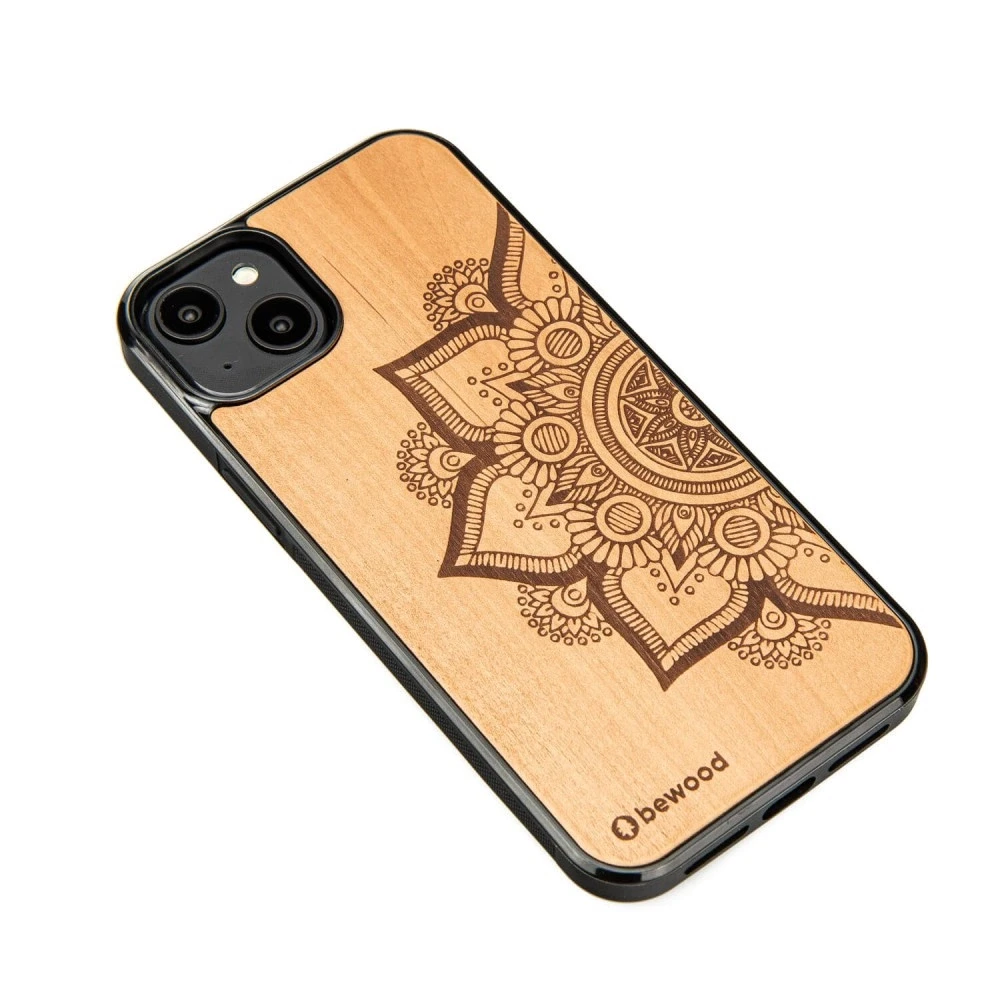 Bewood Mandala Apple Tree Wooden Apple iPhone 14 Plus - dėklas telefonui šviesiai rudos spalvos