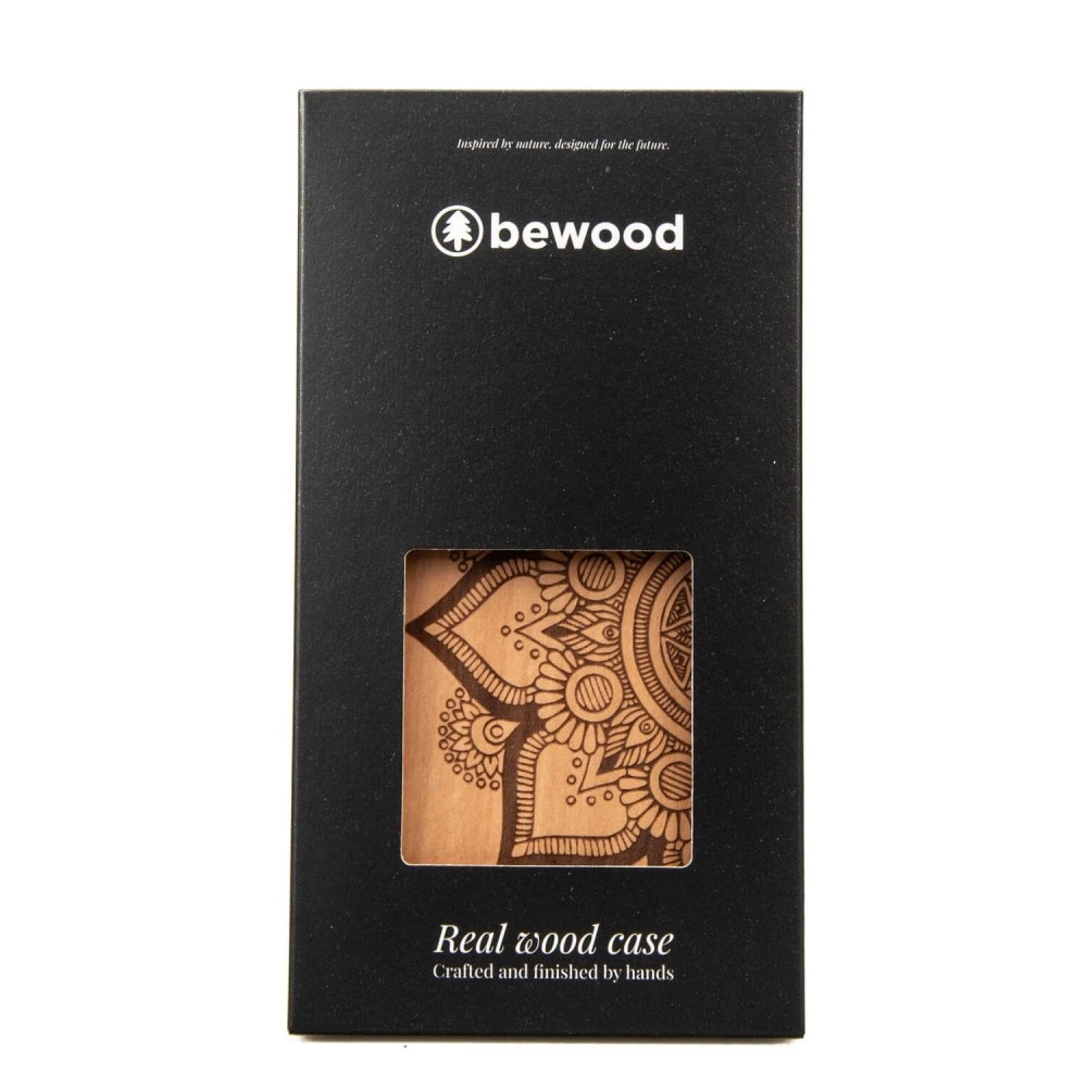 Bewood Mandala Apple Tree Wooden Apple iPhone 14 Plus - dėklas telefonui šviesiai rudos spalvos