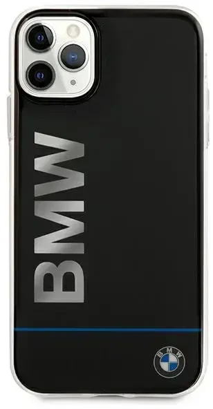 BMW BMHCN65PCUBBK Apple iPhone 11 Pro Max 6.5″ juodos spalvos kietas dėklas Signature Printed Logo