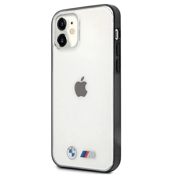 BMW BMHCP12SMBTOK iPhone 12 mini 5,4″ skaidrus kietas dėklas Sandblast