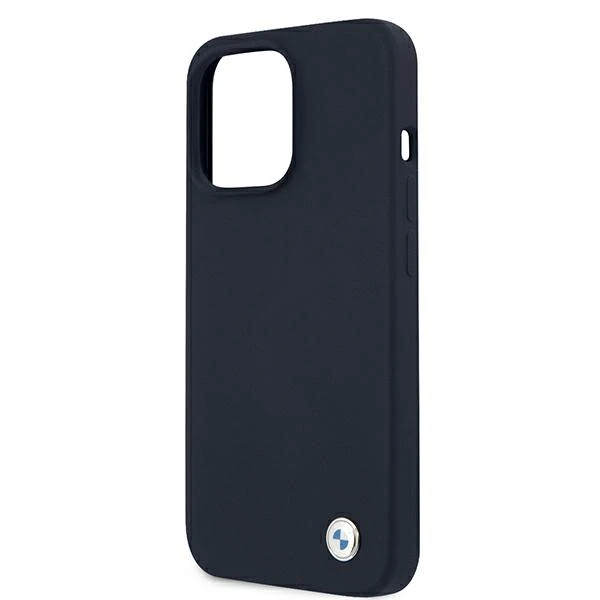 Dėklas BMW BMHCP13LSILNA iPhone 13 Pro / 13 6,1" tamsiai mėlyna/navy hardcase Silicone Signature