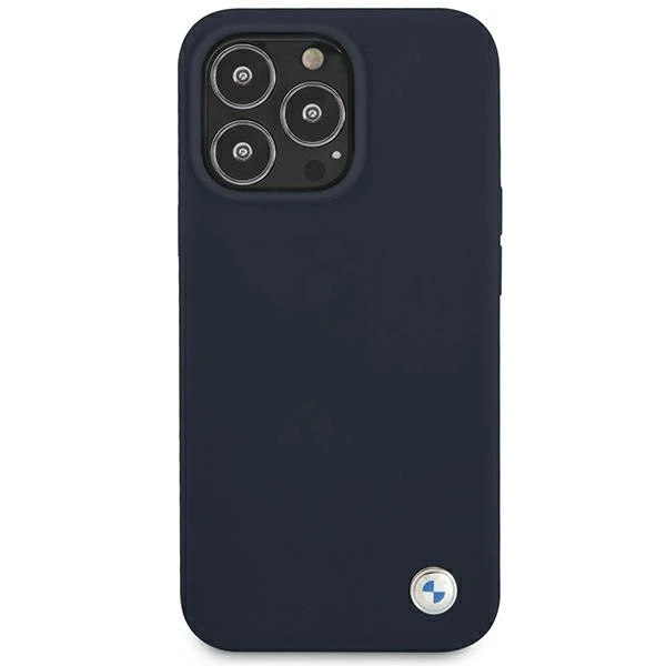 Dėklas BMW BMHCP13LSILNA iPhone 13 Pro / 13 6,1" tamsiai mėlyna/navy hardcase Silicone Signature