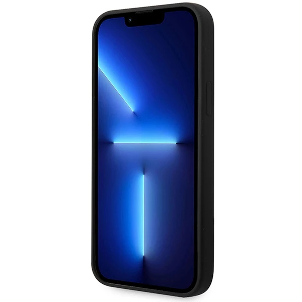 BMW silikoninis dėklas iPhone 14 Plus / 15 Plus, juodas