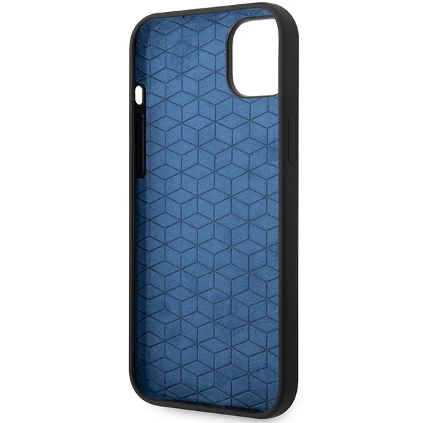 BMW silikoninis dėklas iPhone 14 Plus / 15 Plus, juodas