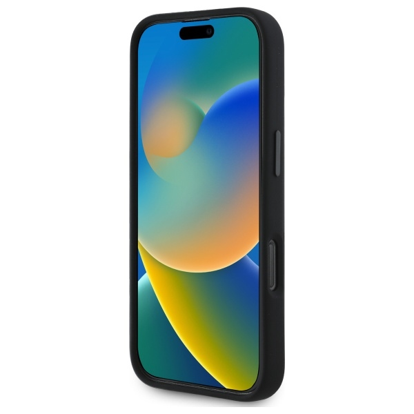 BMW BMHMP16L23SSPK Apple iPhone 16 Pro 6.3" dėklas telefonui juodos spalvos Silikoninis Random Lines MagSafe