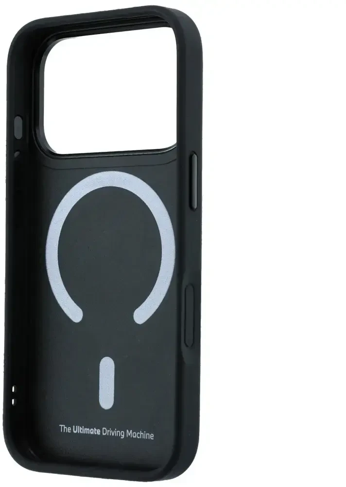 Dėklas BMW Kevlar Ring Stand 360 MagSafe do iPhone 18 Pro Max / 17 Pro Max mėlyna