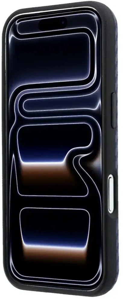 Dėklas BMW M Carbon Printed Ring MagSafe do iPhone 18 Pro Max / 17 Pro Max tamsiai mėlyna