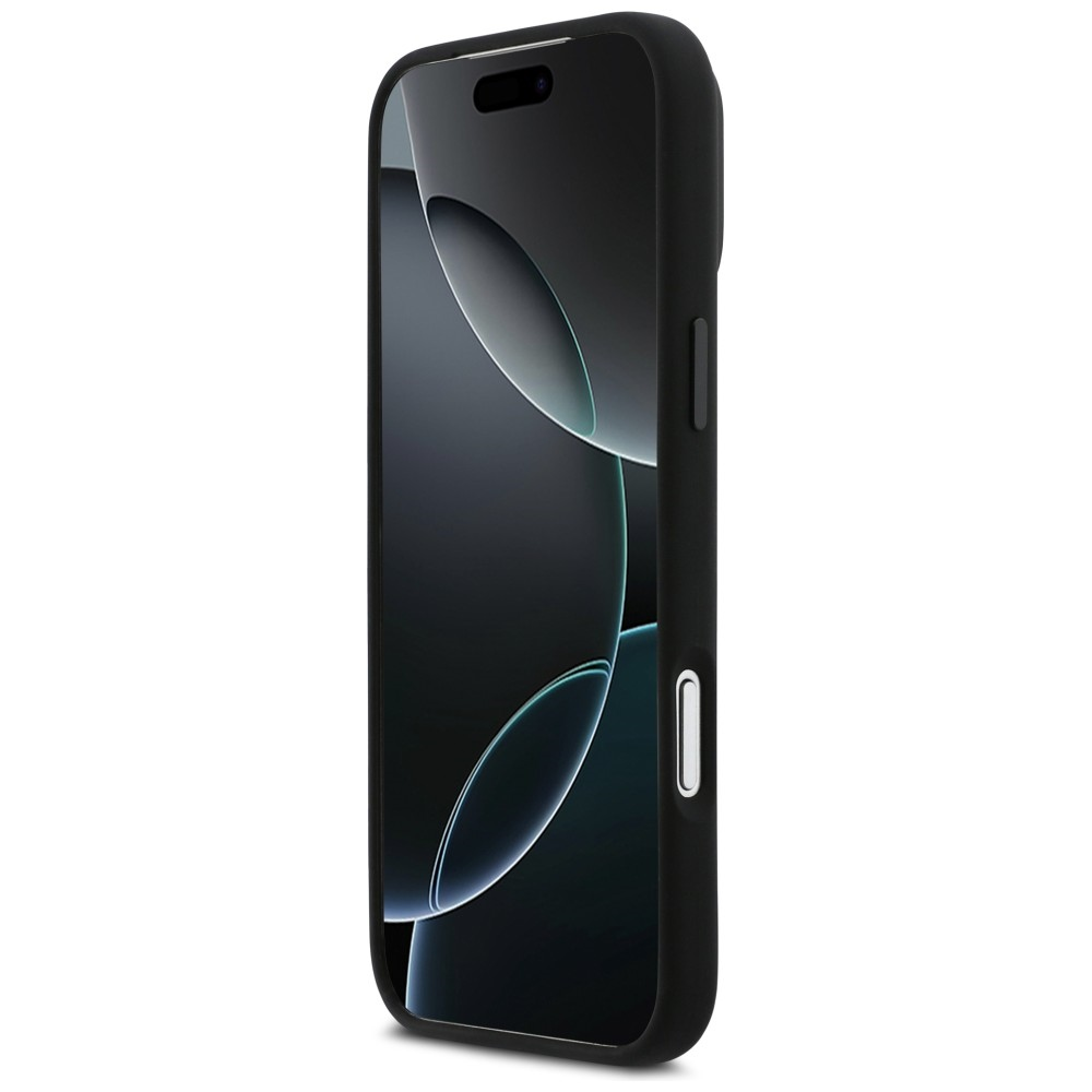 Dėklas BMW M Silicon Vertical Logo MagSafe do iPhone 17 Pro Max juoda