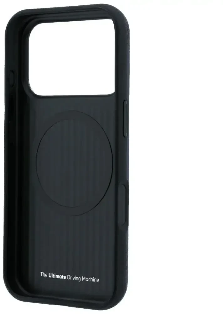 BMW M Tire Track Mėlyna Line MagSafe dėklas, skirtas iPhone 18 Pro / 17 Pro, tamsiai mėlynas