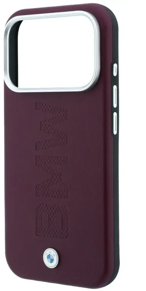 Dėklas BMW Sign Centered Deboss MagSafe Case for iPhone 17 Pro / 18 Pro - Burgundy