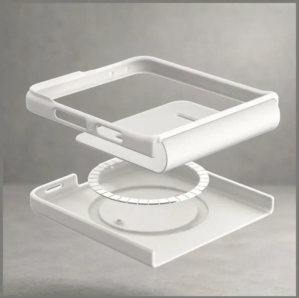 Dėklas Araree Aero Flex M MagSafe Qi2 do Samsung Galaxy Z Flip8 kreminė