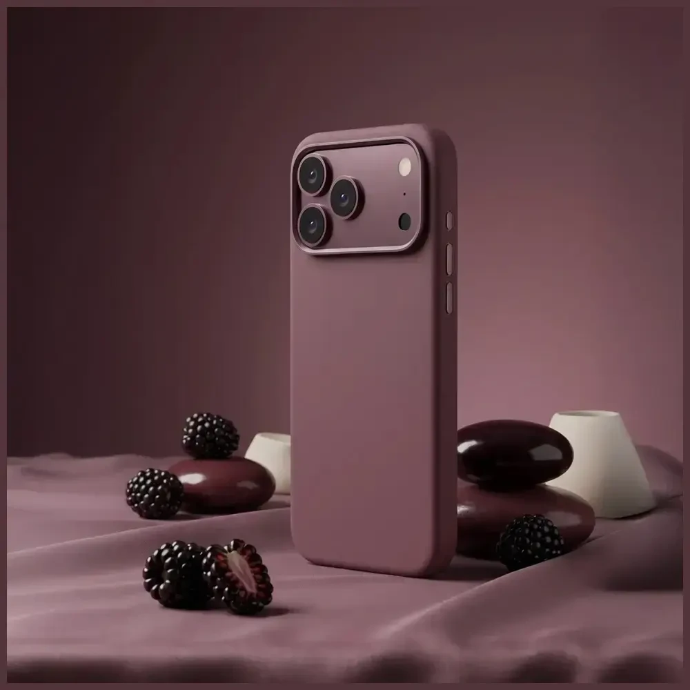 Dėklas Araree Typo Skin M MagSafe do iPhone 18 Pro / 17 Pro bordo spalvos