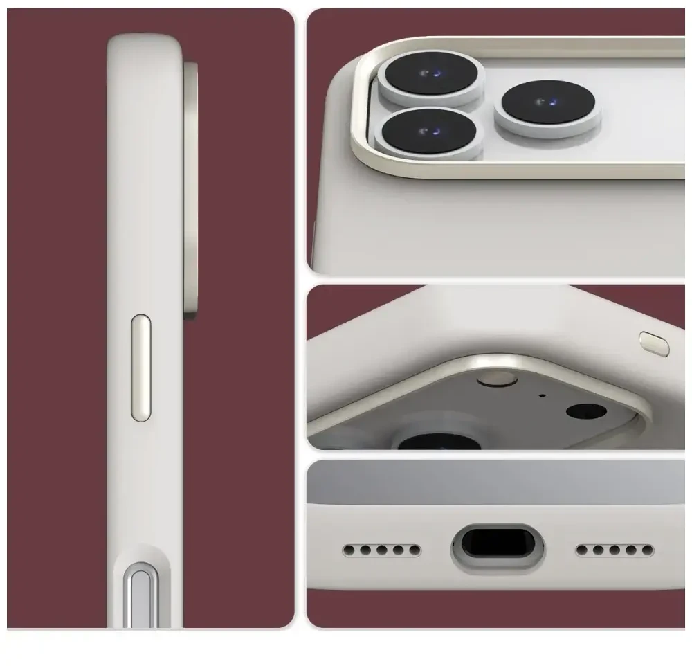 Dėklas Araree Typo Skin M MagSafe do iPhone 18 Pro / 17 Pro bordo spalvos
