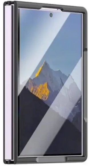 Beline Soft Touch dėklas, skirtas „Samsung Galaxy Z Fold8“, juodos spalvos
