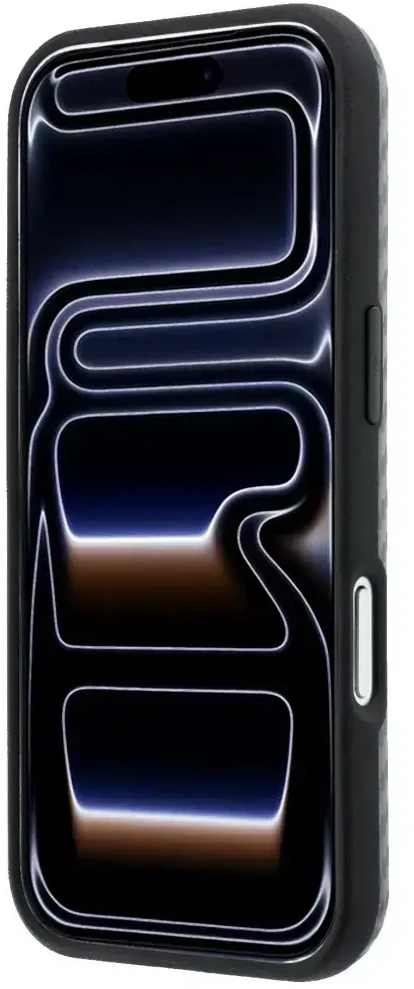 Dėklas BMW M Carbon Metal Logo MagSafe skirtas iPhone 18 Pro pilkas