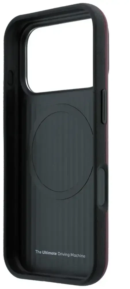 Dėklas BMW M Mėlyna Perfo Metal Logo MagSafe do iPhone 18 Pro / 17 Pro bordinė