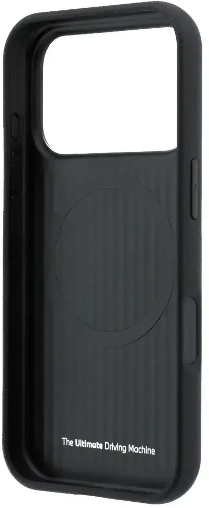 Dėklas BMW M Quadrille Kevlar Anthracite & Tricolor Print Lines MagSafe do iPhone 18 Pro / 17 Pro juoda