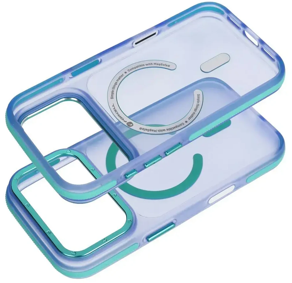 Dėklas Case for iPhone 12 / 12 Pro Forcell F-Protect Vivid Premium compatible with MagSafe mėlynas