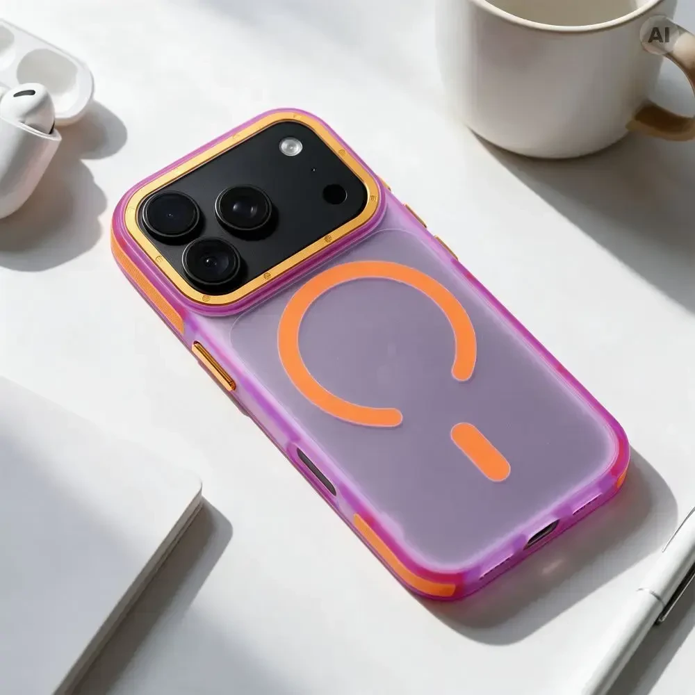 Dėklas Case for iPhone 12 / 12 Pro Forcell F-Protect Vivid Premium compatible with MagSafe violetinė