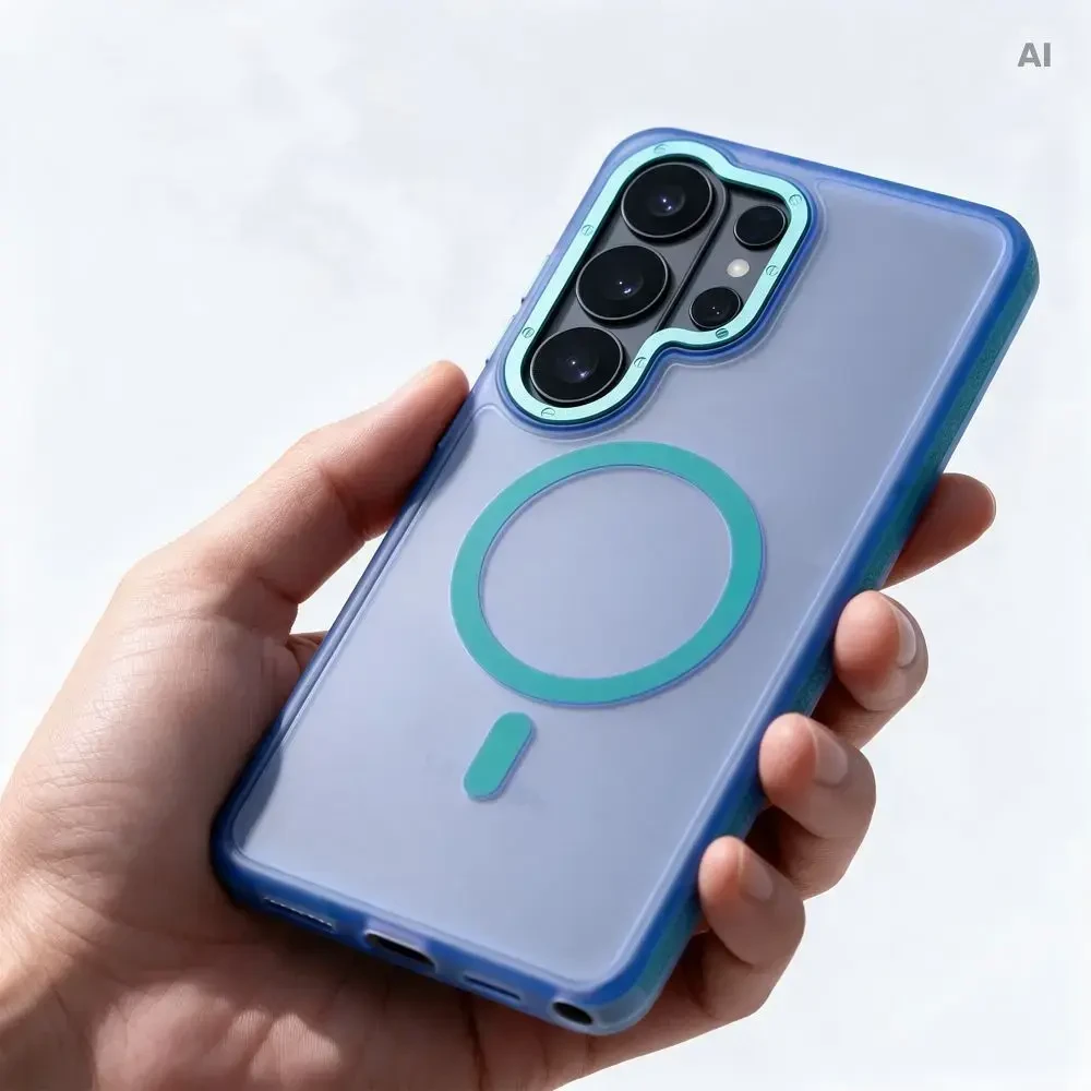 Dėklas Case for iPhone 17 Forcell F-Protect Vivid Premium compatible with MagSafe mėlynas