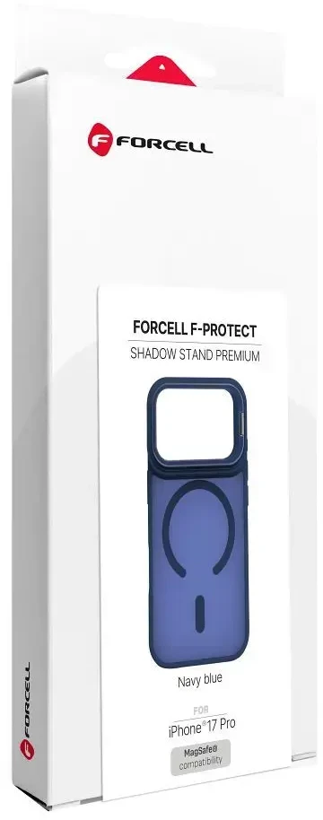 Dėklas Case for iPhone 17 Pro / 18 Pro Forcell F-Protect Smoke Hybrid Premium compatible with MagSafe navy mėlynas